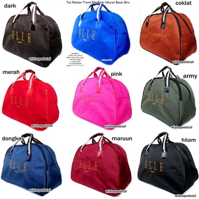 PA TAS TRAVEL JINJING PAKAIAN ELLE // NAVY TF034