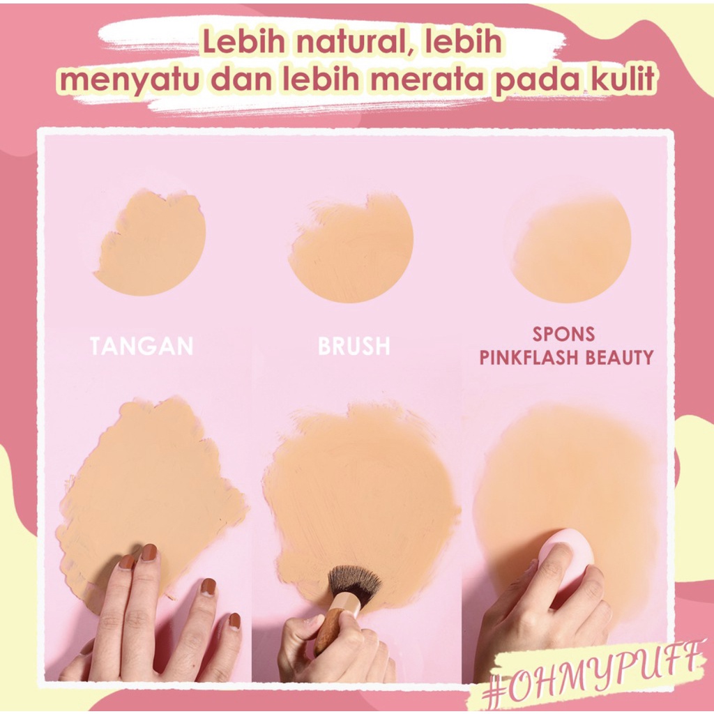 PINKFLASH Beauty Blender / OhMyPuff / Make Up Sponge Pinkflash OhMyPuff Beauty Sponge