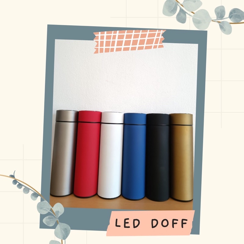Termos Suhu LED DOFF/ Tumblr display LED termos/ Termos Stainless LED suhu Doff/ Tumbler custom graf
