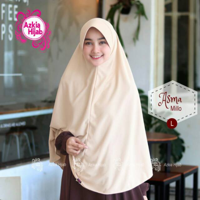 JILBAB ASMA BERGO PET STANDART SIZE L-XL-XXL WARNA 25-35 BY AZKIA HIJAB