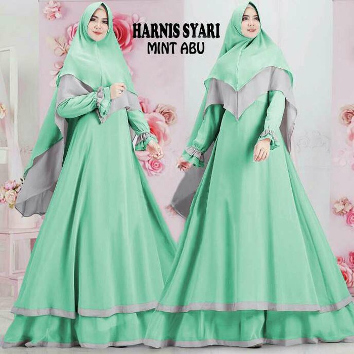 BAJU MUSLIM MODERN KEKINIAN BAJU WANITA GAMIS MOZA JUMBO MUSLIM MODERN MODIS UNIK LUCU TRENDI I.7996