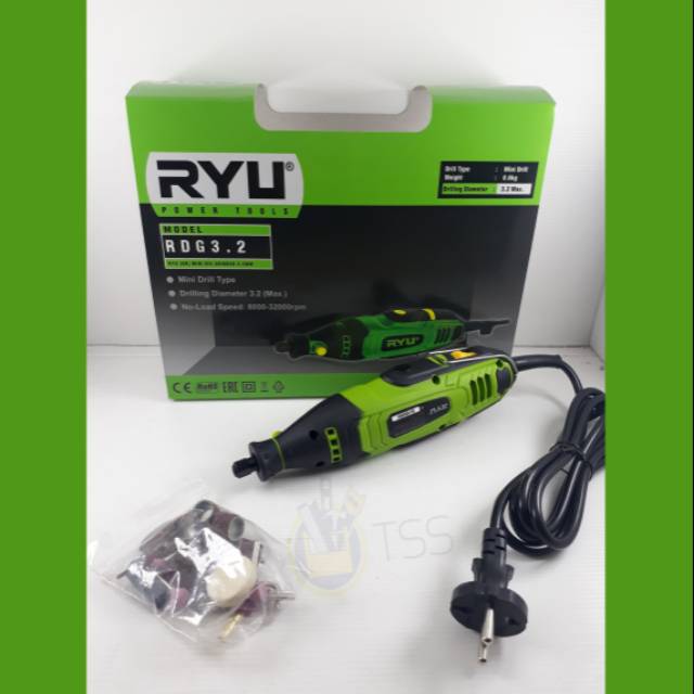 READY RYU Die Grinder RDG 3.2 Mini Grinder Ryu Koper Mesin Gerinda Tuner Botol Bor Tuner / Alat Mesin Porting Motor MURAH ORIGINAL BERGARANSI