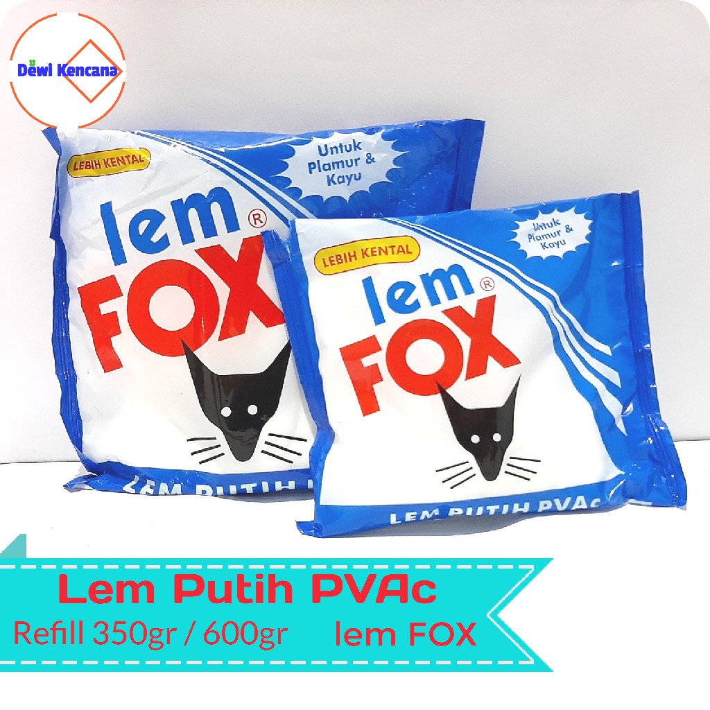 

Lem Putih PVAc/Lem FOX Putih Biru Refill