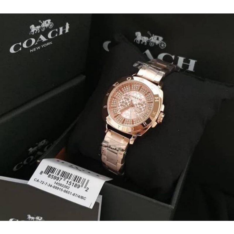 COACH WOMEN STEEL STRAP ROSE GOLD (C14501669)