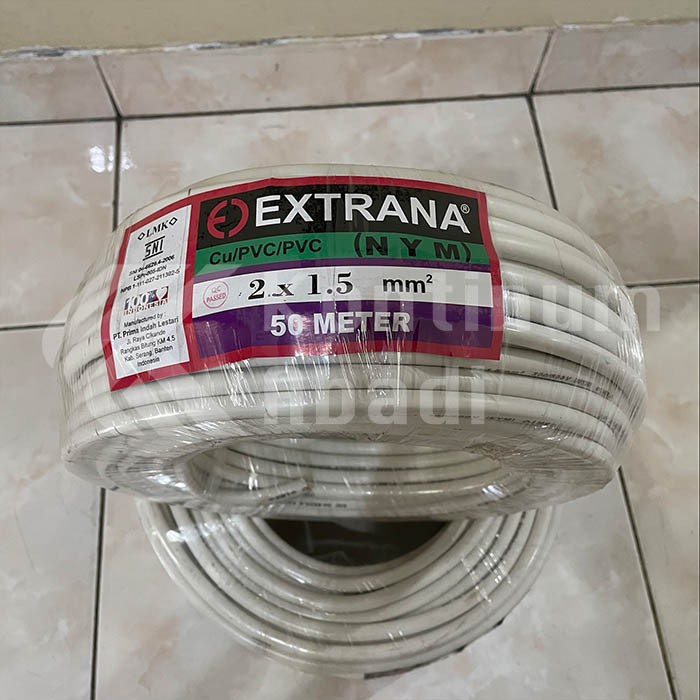 KABEL LISTRIK EXTRANA NYM 2 x 1.5 mm 2 x 1,5 mm 2x1,5 | 50 M