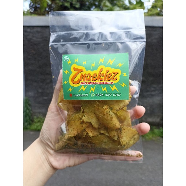 

kripik singkong sambal balado ijo