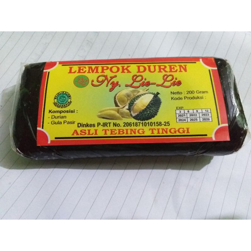 

lempok durian asli super ny lily 200gr