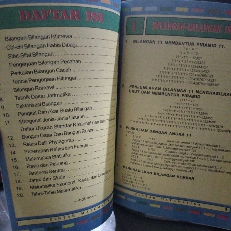 buku matematika 128 halaman(16x24cm)