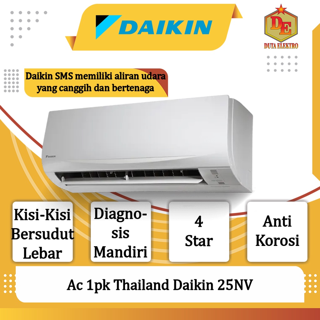 AC 1pk Daikin STC 25 NV Thailand Standard