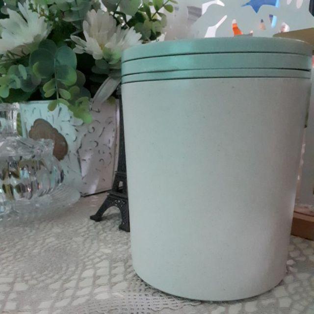 Bamboo Fiber Airtight Cookie Coffee Sugar Jar Storage Canister | Toples Kue - M