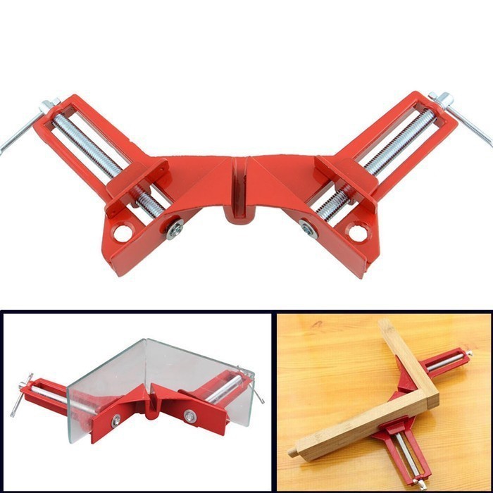 Klem Sudut Siku Penjepit Sudut 90 Derajat/ Mitre Right Angle/Mini Clamp 3&quot;/Corner Craft/Klem Mitre/SIKU CLAMP/KLEM SIKU penjepit sudut 90 derajat frame kayu /kaca