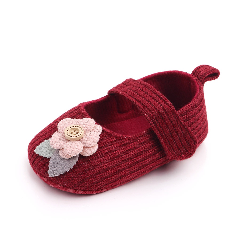 LittleAaron BUTTER FLOWER Sepatu prewalker bayi dan anak perempuan newborn 3-18 bulan Sport Termurah Sendal Bayi Anak Cewek Cowok