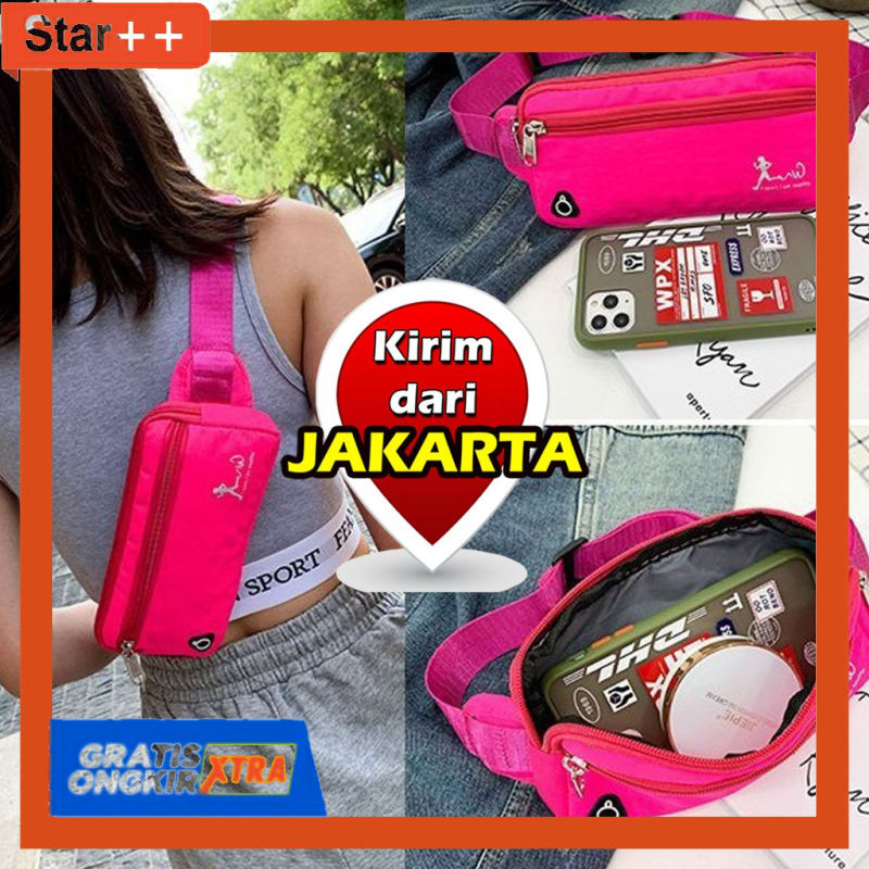 Tas Selempang [Tas Wanita]  Tasready Tas Selempang Hp Sport Jogging Wanita Import 594 Sale [PROMO]