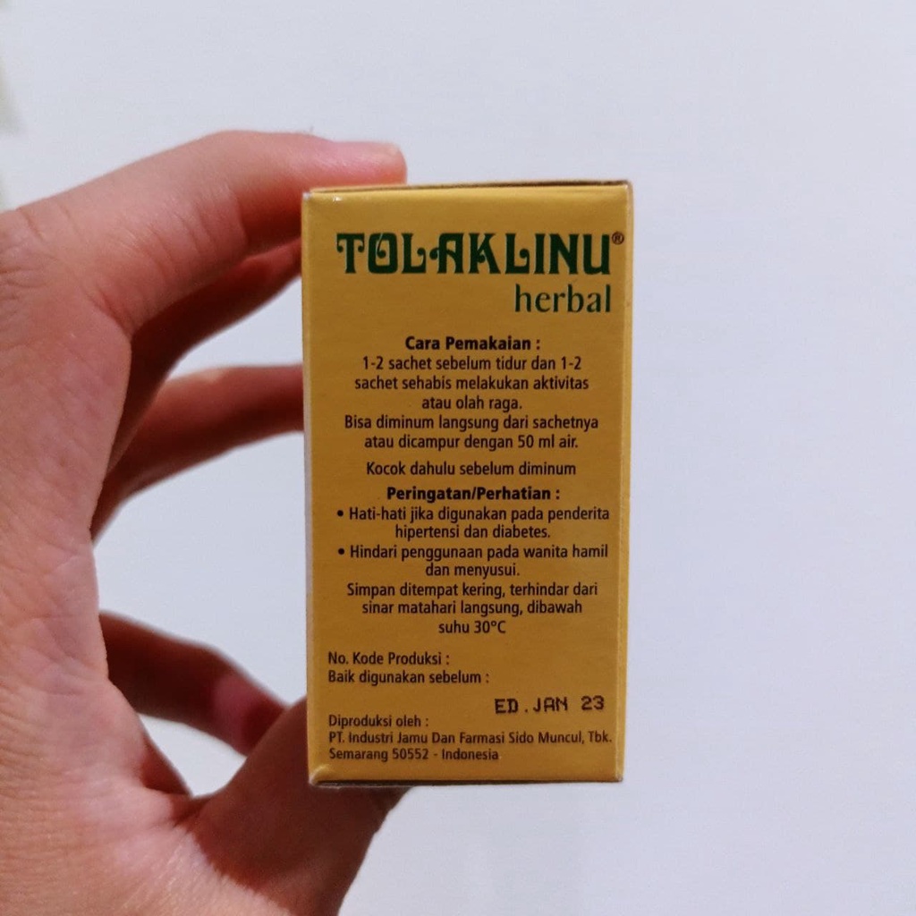 Tolak Linu Dus Isi 5 Sachet