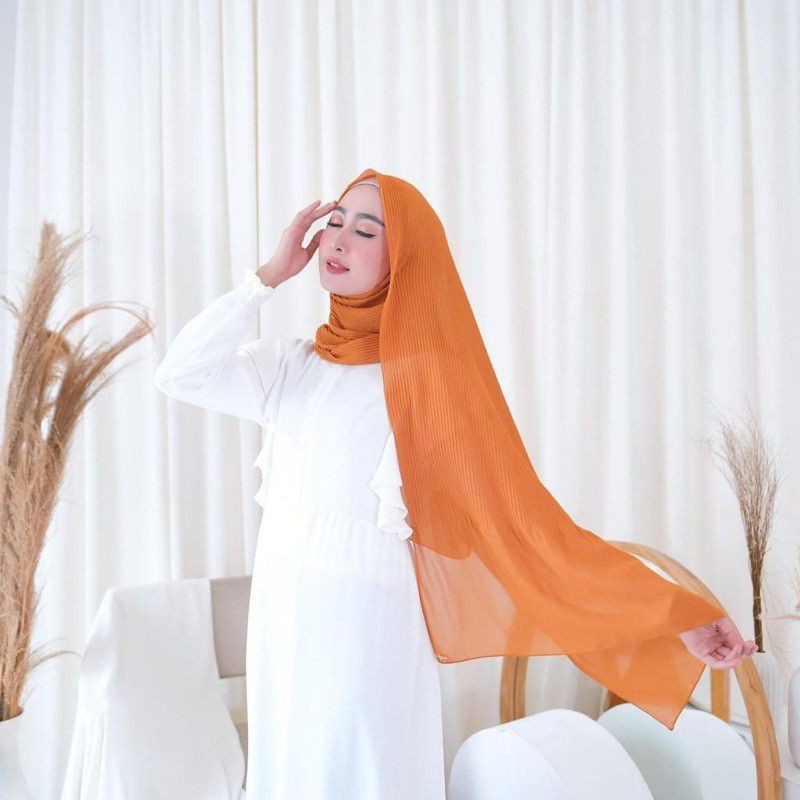 Jilbab Pashmina Plisket - Kerudung Plisket Pashmina - Jilbab Pasmina Plisket - Krudung Plisket Pasmi