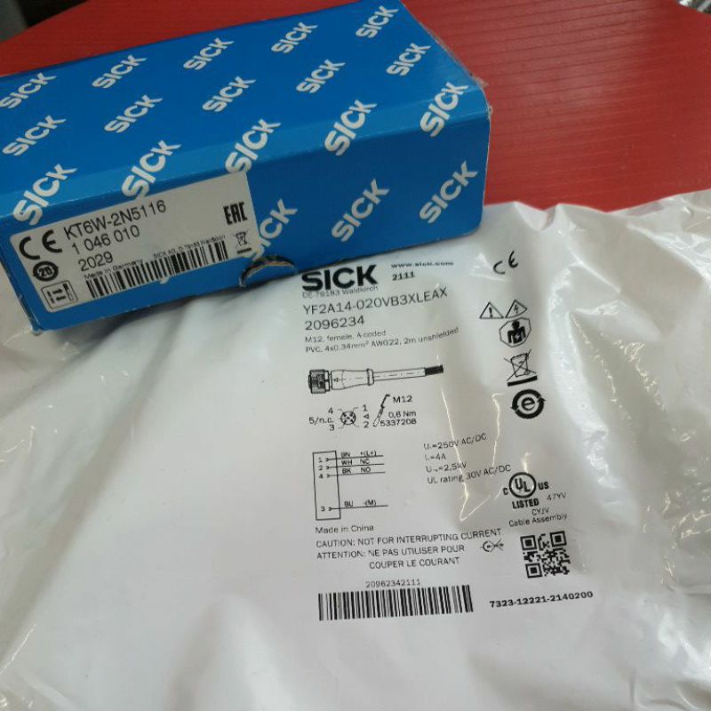 SICK Contrast Scanner Eye Mark Sensor KT6W-2N5116 + Cable