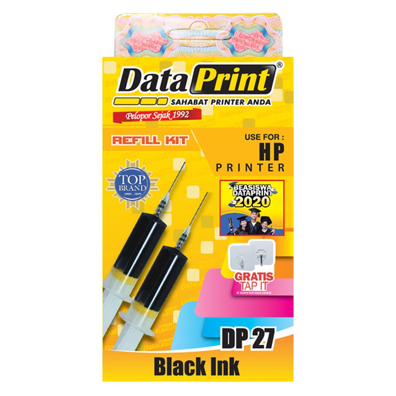DataPrint DP 27 Tinta Refill For HP Hitam Shopee Indonesia