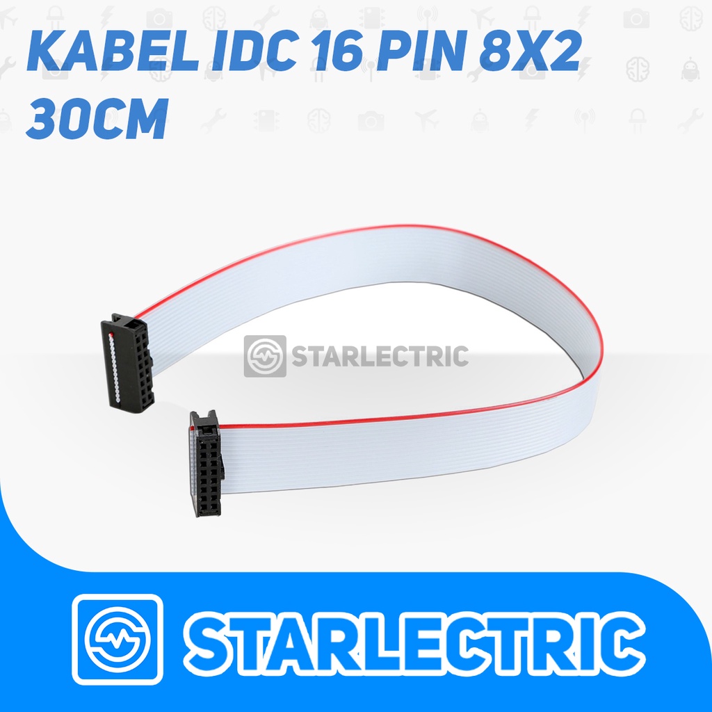 Kabel IDC 30 CM FC-16P Cable 8x2 Female To Female 30 CM 16P 16 Pin