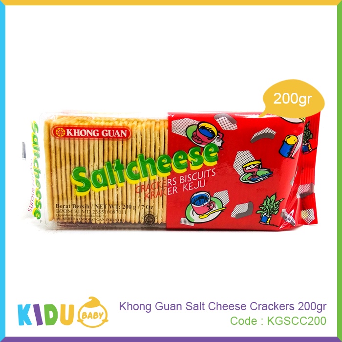 Khong Guan Salt Cheese Crackers 200gr Biskuit Cemilan / Cemilan Sehat dll (khusus ibunya) Kidu Baby