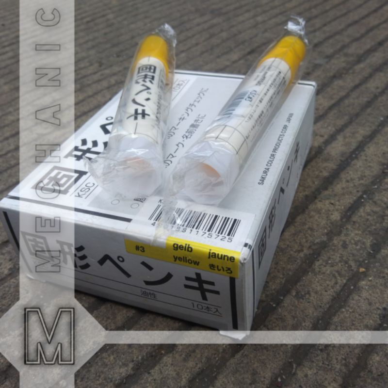 Spidol Penanda Besi Permanen Warna Kuning Yellow SKC SAKURA