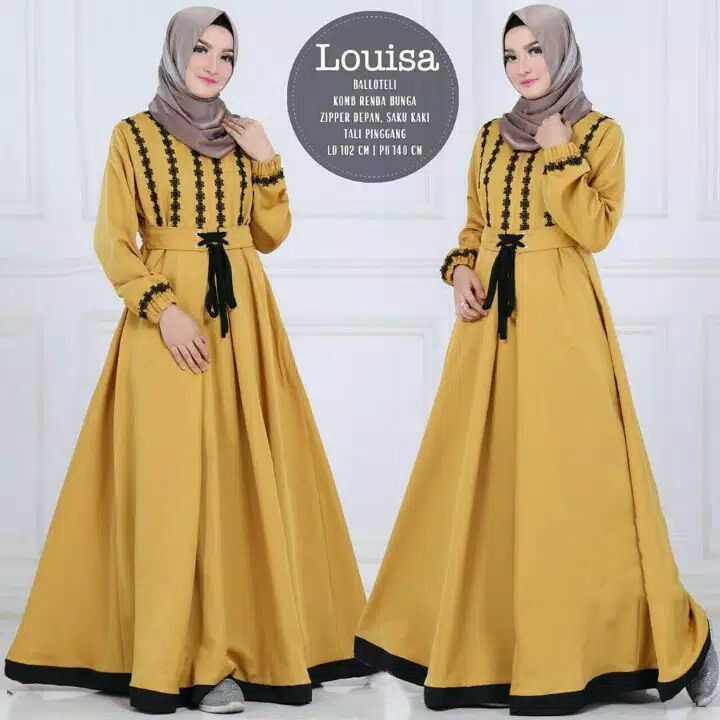 louisa dress maxi mix renda arab-1