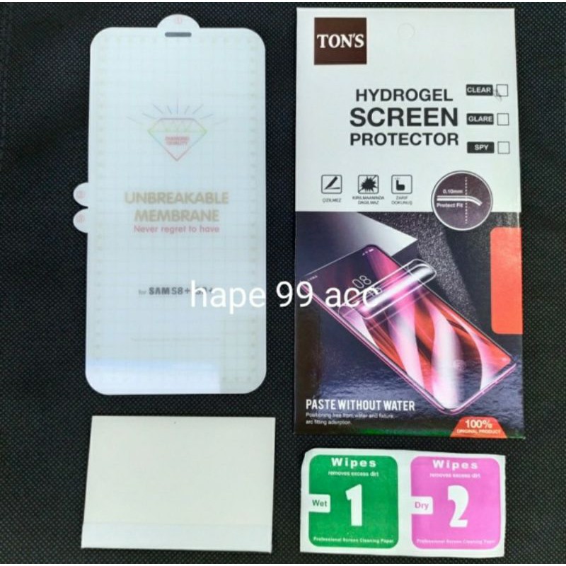 Samsung S9 Plus S8 Plus anti gores hydrogel clear screen protector