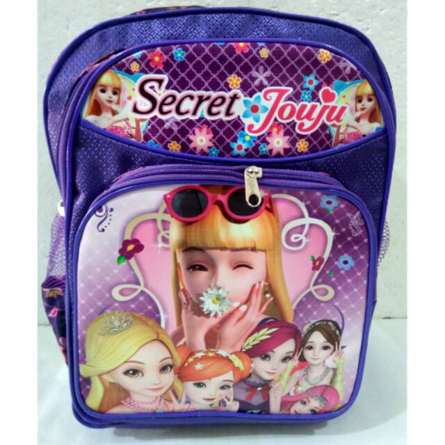 Tas ransel sekolah SD Secret jouju warna ungu/ tas cewek Secret jouju ungu