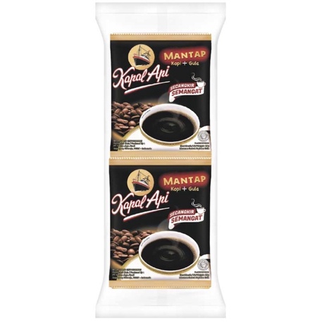 

Kapal Api Kopi Mantap + Gula 10 x 25 gr