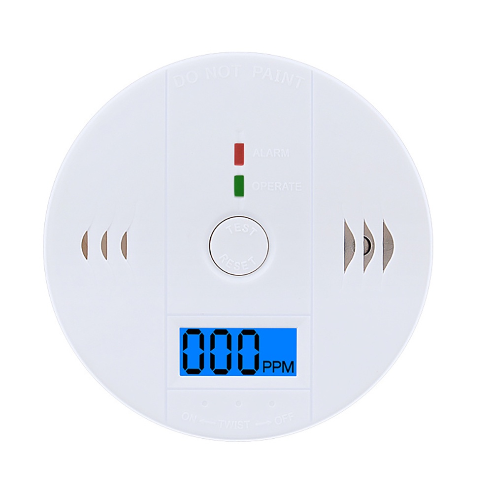 Carbon monoxide alarm home detector CO blue smoke detection LCD display alarm OWT