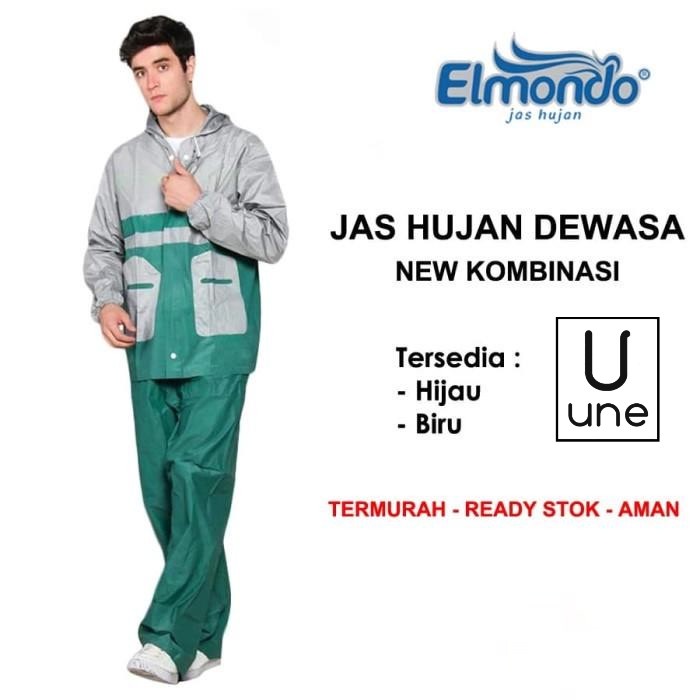 JAS HUJAN Setelan Set New Kombinasi Elmondo Jaket Celana 905 MURAH