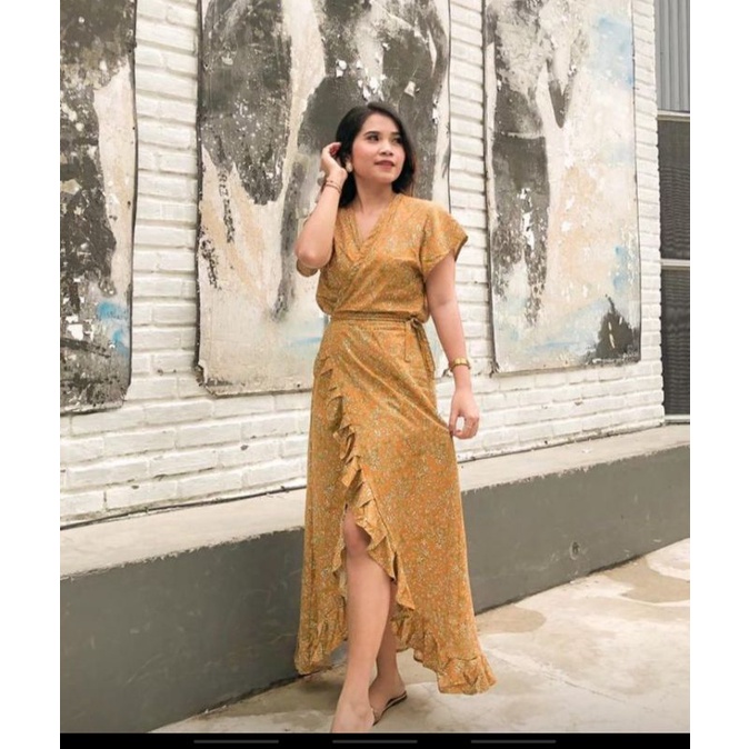(BISA COD) MAXY DRESS KIMONO PANJANG / DRES BALI PANTAI PANJANG
