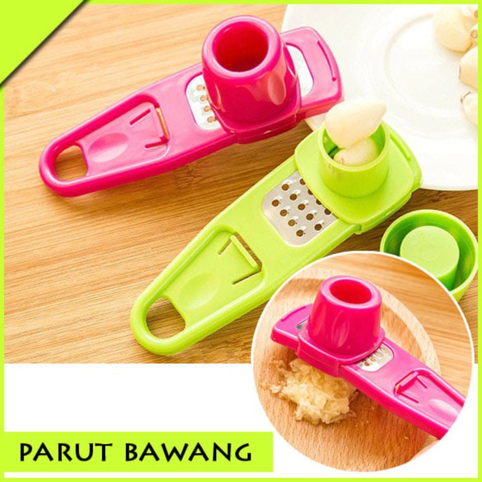 BISA (COD) Parutan Pemotong Penghalus Bawang Putih Merah / Garlic Press Chopper / Parutan Keju Mini