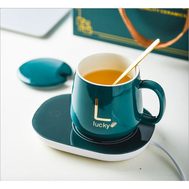 GELAS SET CANGKIR LISTRIK DENGAN PEMANAS ELEKTRIK KERAMIK TEA CUP