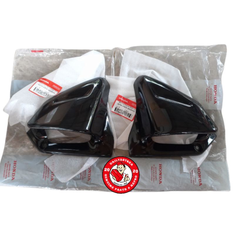 SHROUD SIRIP KUPINGAN TANGKI TENGKI KANAN KIRI TIGER 2000 LAWAS LAMA HITAM ORIGINAL 50260-KBW-900BNS