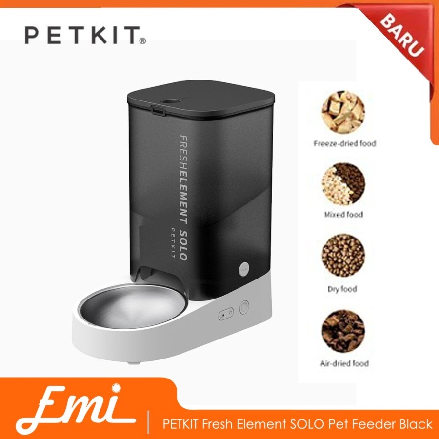 PETKIT Fresh Element SOLO Pet Feeder Tempat Makan Hewan - Hitam