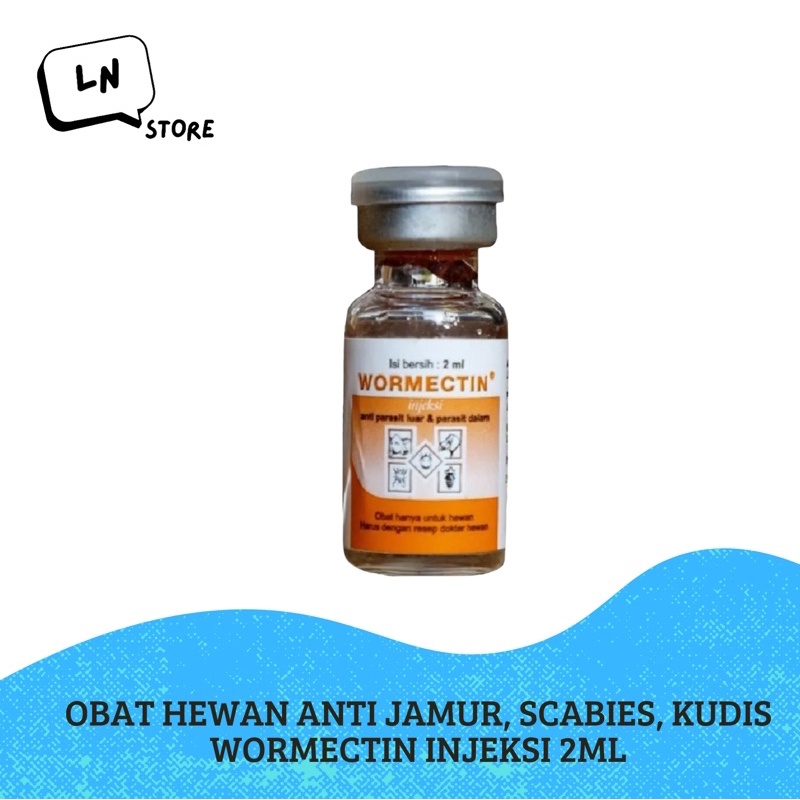 WORMECTIN Obat Hewan Anti Jamur, Scabies, Kudis