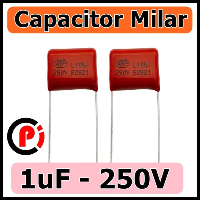 Kapasitor Milar 105J 250V 1uF Capacitor Mylar 250 Volt