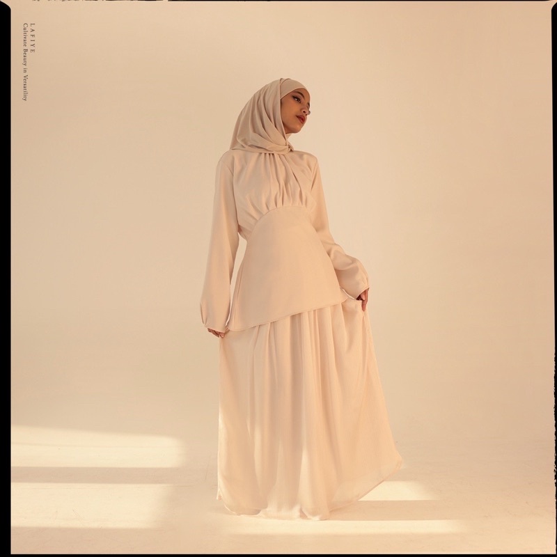 NEW Lafiye - Pleated Glossed Skirt Serene Collection