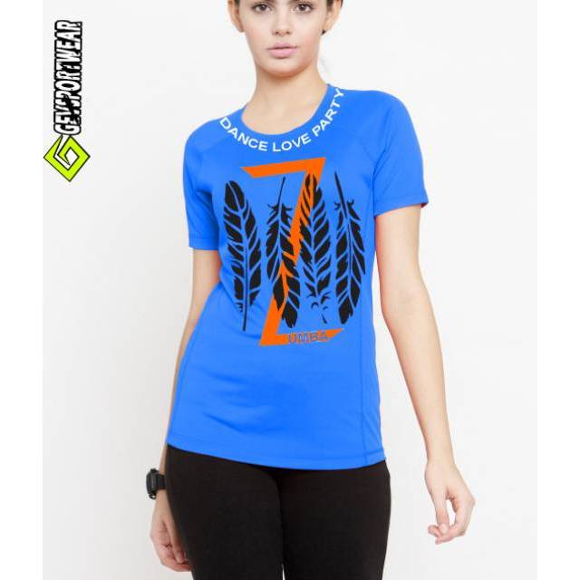 BAJU SENAM GEVSPORTWEAR ATASAN TSHIRT LOVE PARTY ZUMBA NEW