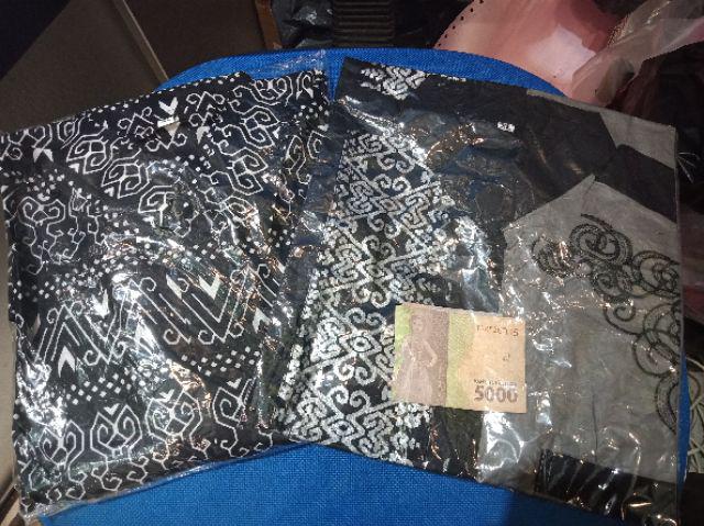 Kemeja Batik Pria Motif Manuk Putih