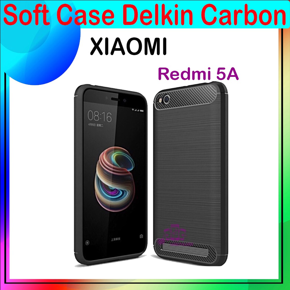 Soft Case Delkin Karbon Handphone Xiaomi Redmi 5 Casing Silicone Xiaomi Redmi 5A Kesing Silikon Case