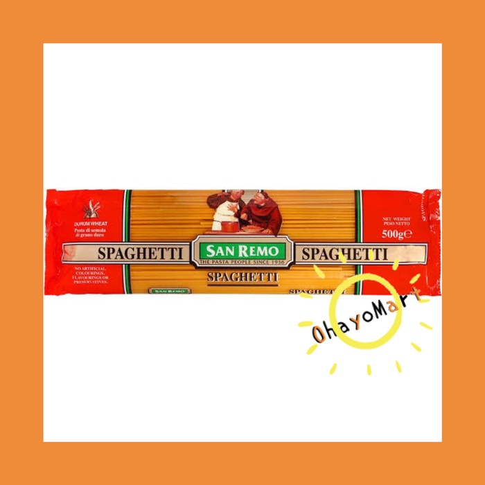 

Ss5Gg San Remo Spaghetti / Instant Pasta 500G Ff045