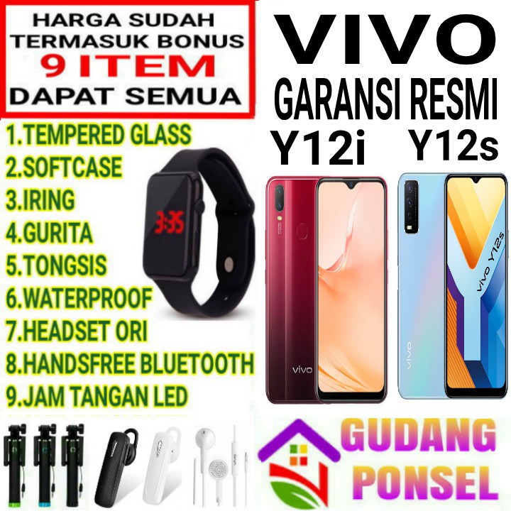 VIVO Y12S 3/32 RAM 3GB ROM 32GB GARANSI RESMI VIVO