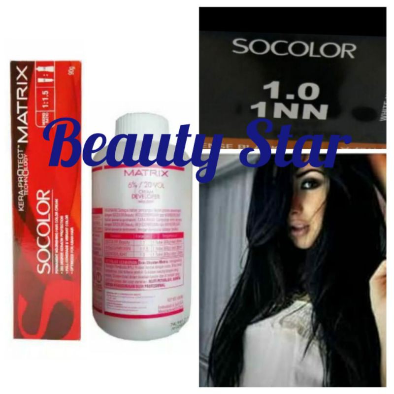 MATRIX SOCOLOR NO. 1.0 / 1NN INTENSE BLACK DAN OXYDANT