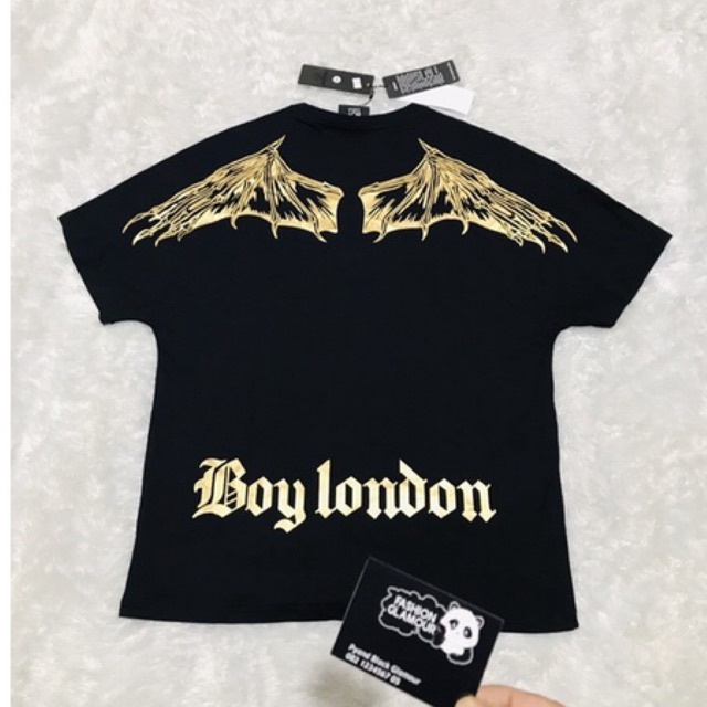 BOY20 KAOS BOY LONDON WINGS GOLD IMPORT PRIA WANITA ASIA EROPA KOREA