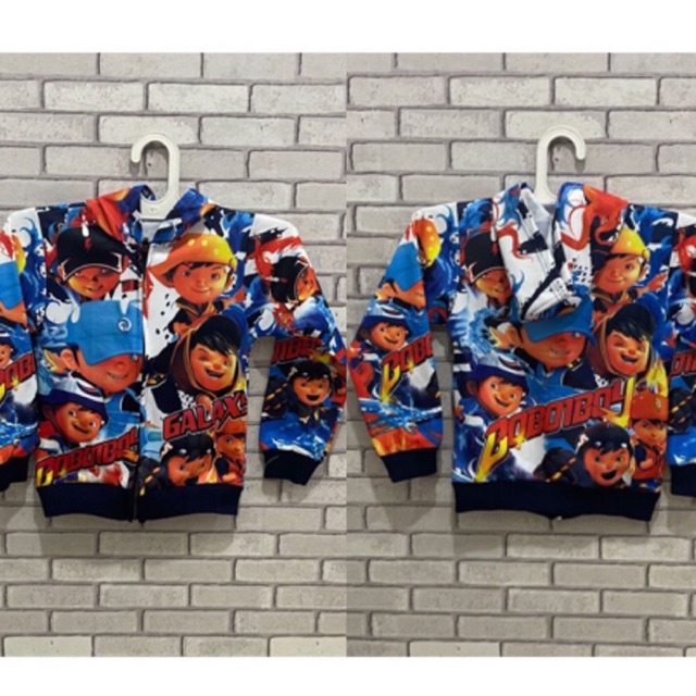 (COD) JAKET ANAK BOBOBOIY PRINTING / JAKET / GAMING FULLPRINT UMR 2-12 THN