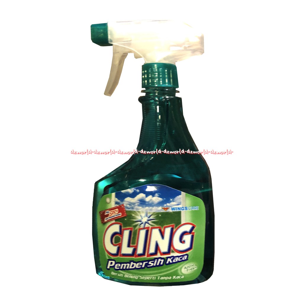 Cling Pembersih Kaca Apple Ocean Fresh 425ml Spray Bersih Bening Mirror Cleaning