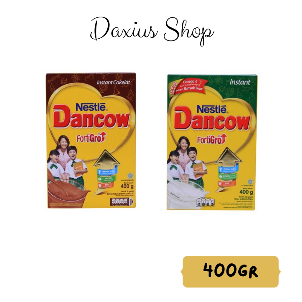 NESTLE DANCOW FORTIGRO INSTANT DAN COKLAT BOX 400 GR