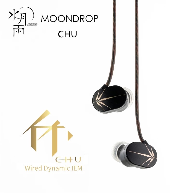 Moondrop Chu Headset Earphone Earbuds Musik Hifi Performa Tinggi 10mm Nano-Crystal Diafragma Audiophile