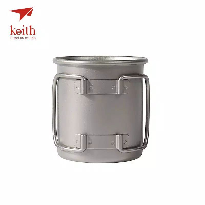 Keith titanium Ti3200 220ml mug with folding gelas cangkir Ultralight ngopi